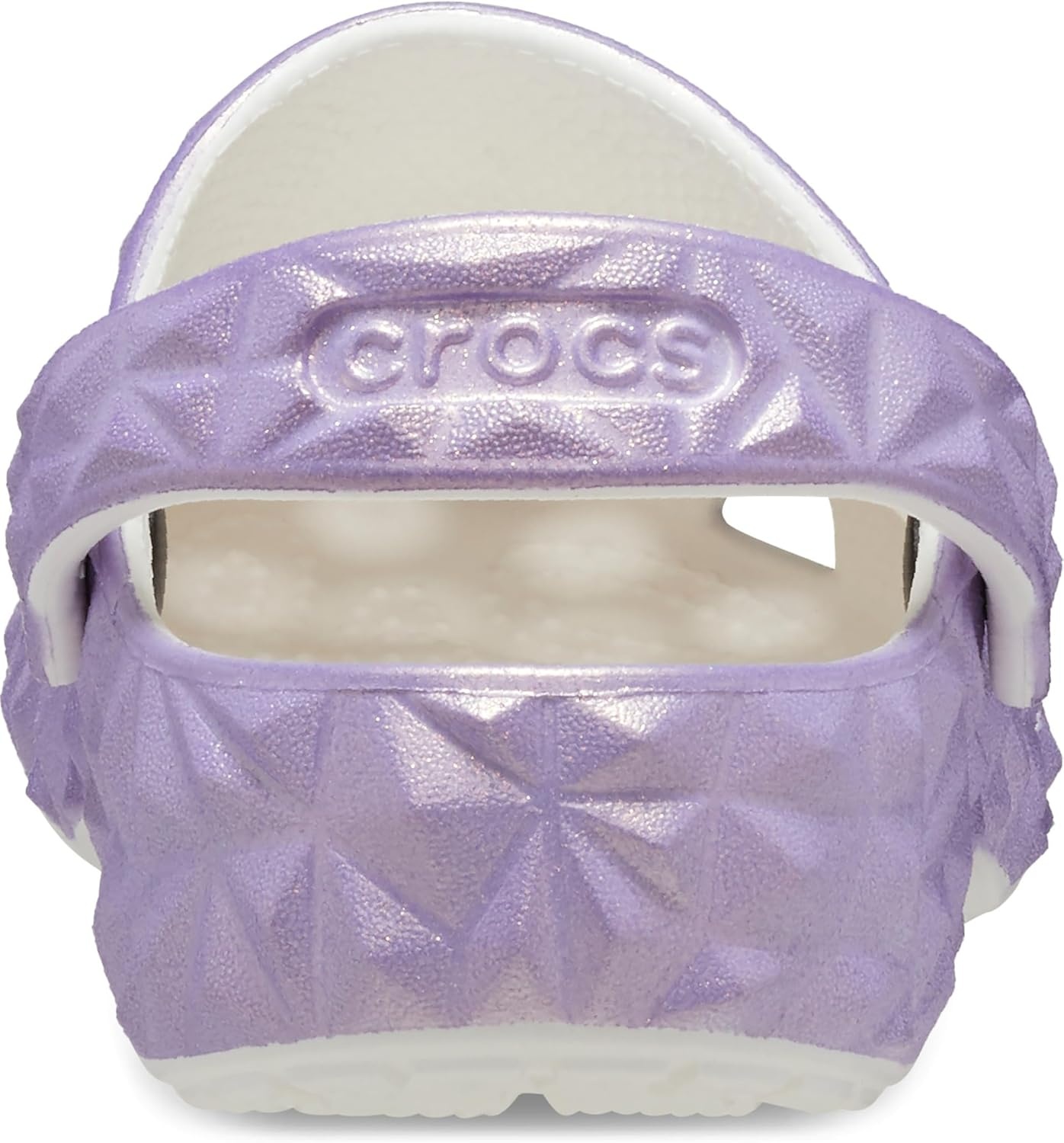 image:imageCrocs Unisex Adult Classic Geometric ClogWhiteIridescent