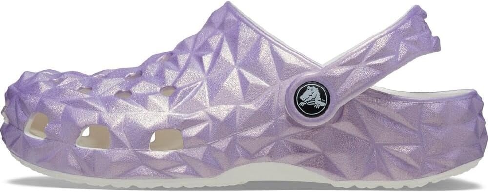 image:imageCrocs Unisex Adult Classic Geometric ClogWhiteIridescent