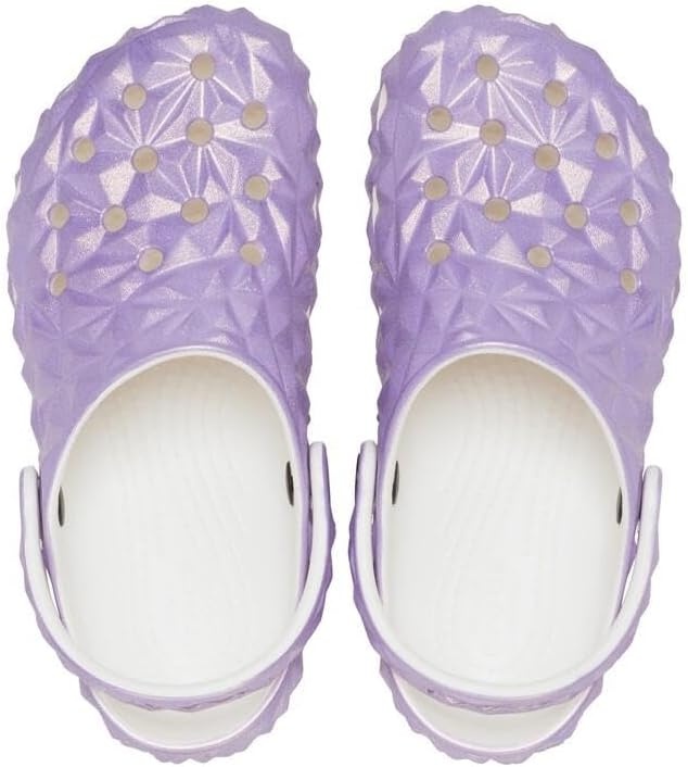 image:imageCrocs Unisex Adult Classic Geometric ClogWhiteIridescent