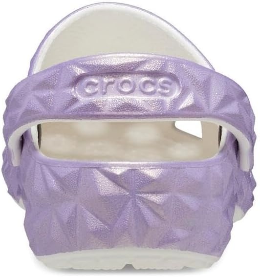 image:imageCrocs Unisex Adult Classic Geometric ClogWhiteIridescent