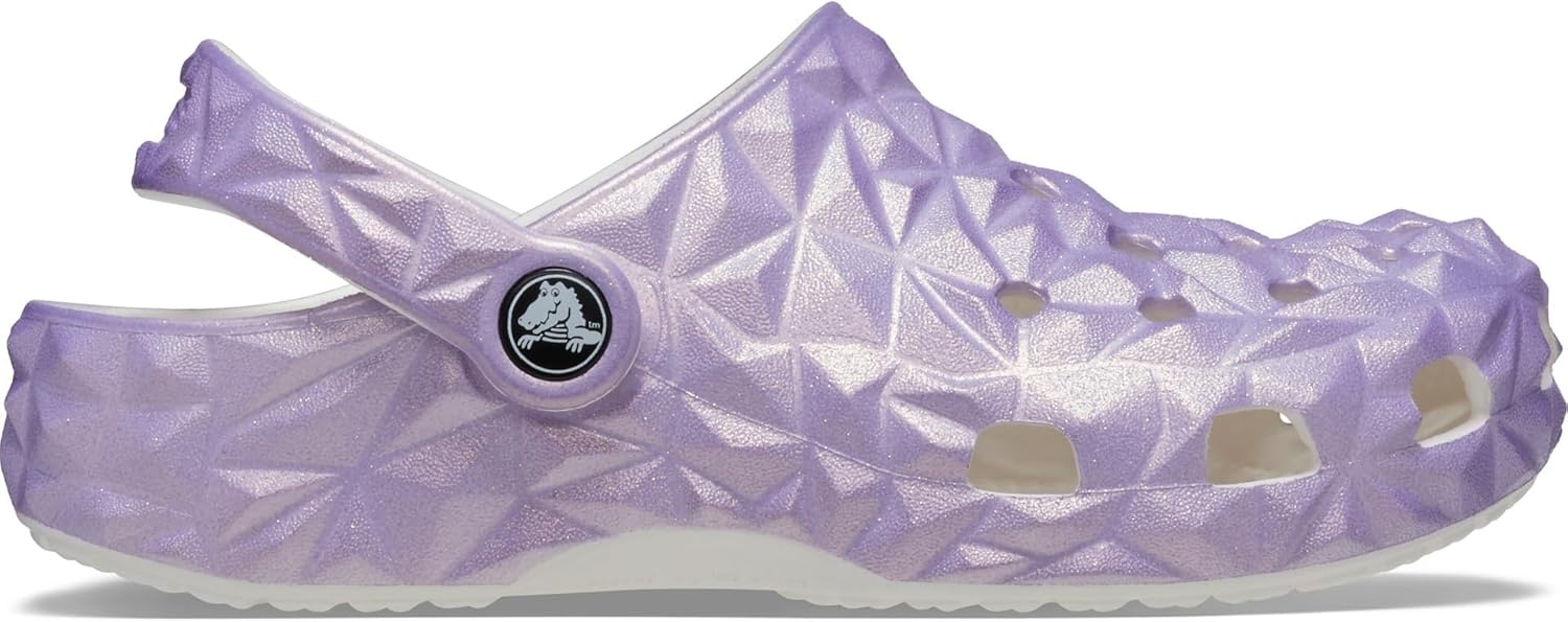 image:imageCrocs Unisex Adult Classic Geometric ClogWhiteIridescent
