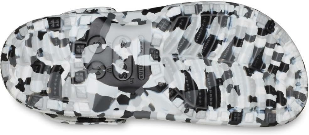 image:imageCrocs Unisex Adult Classic Marbled Tiedye ClogsBlackWhite Confetti