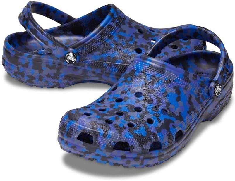 image:imageCrocs Unisex Adult Classic Marbled Tiedye ClogsBlue BoltMulti Confetti