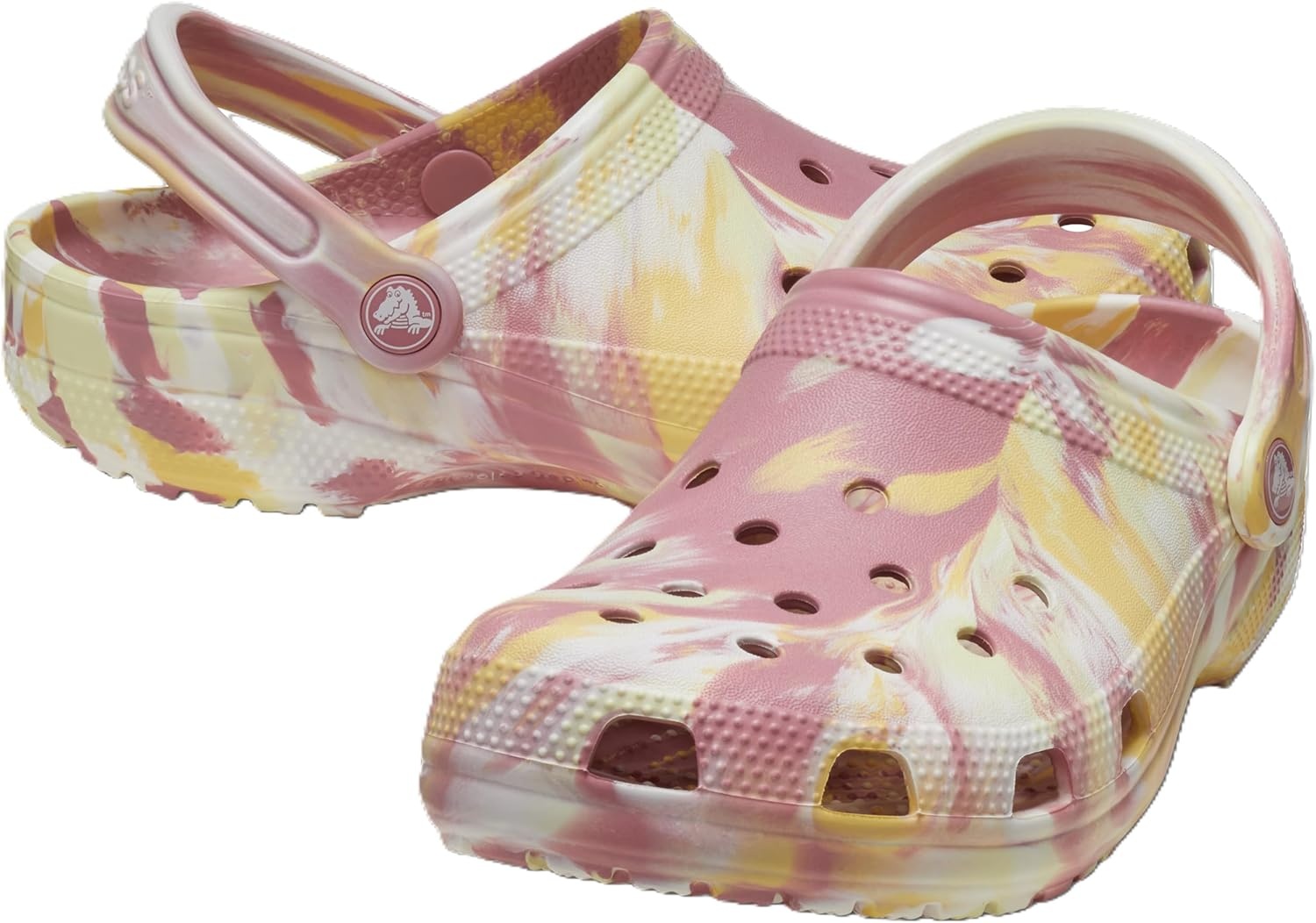 image:imageCrocs Unisex Adult Classic Marbled Tiedye ClogsDaylilyMulti