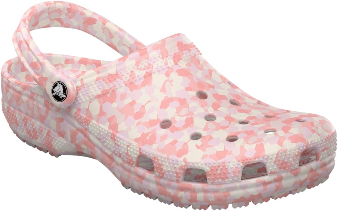 image:imageCrocs Unisex Adult Classic Marbled Tiedye ClogsPink MilkMulti Confetti