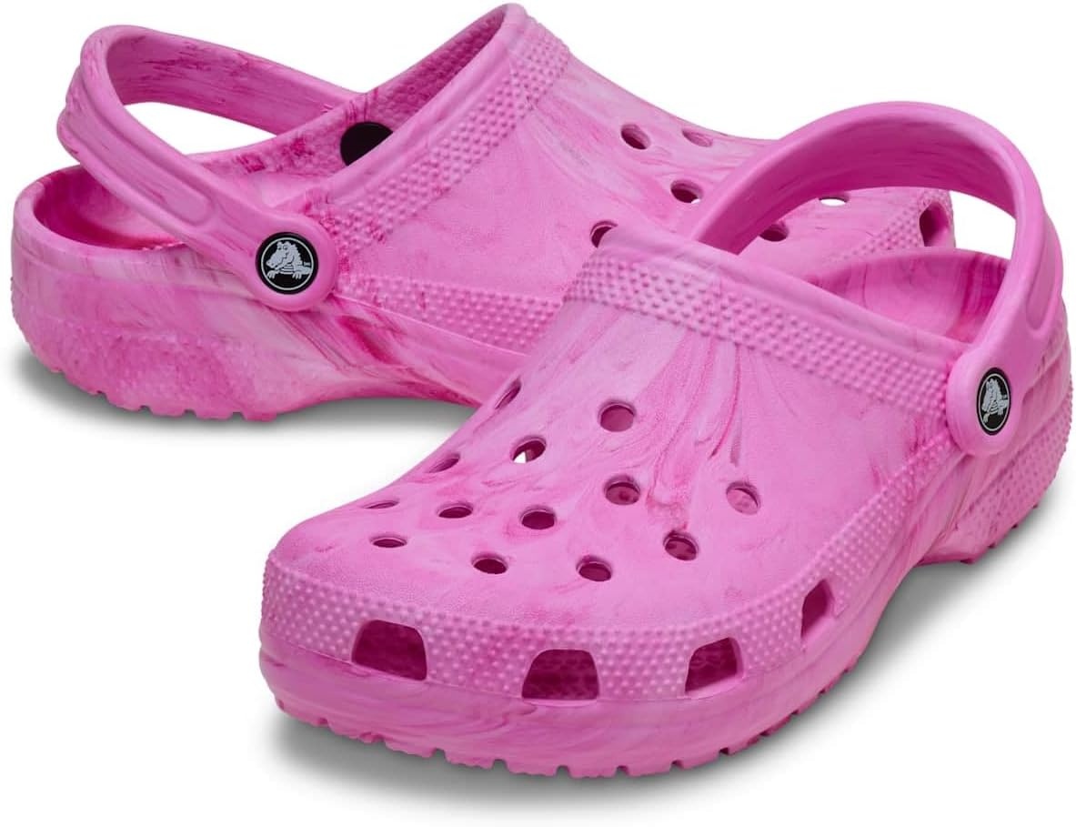 image:imageCrocs Unisex Adult Classic Marbled Tiedye ClogsPink Swirl