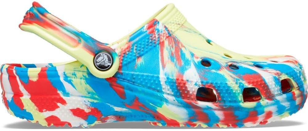 image:imageCrocs Unisex Adult Classic Marbled Tiedye ClogsSulphurMulti