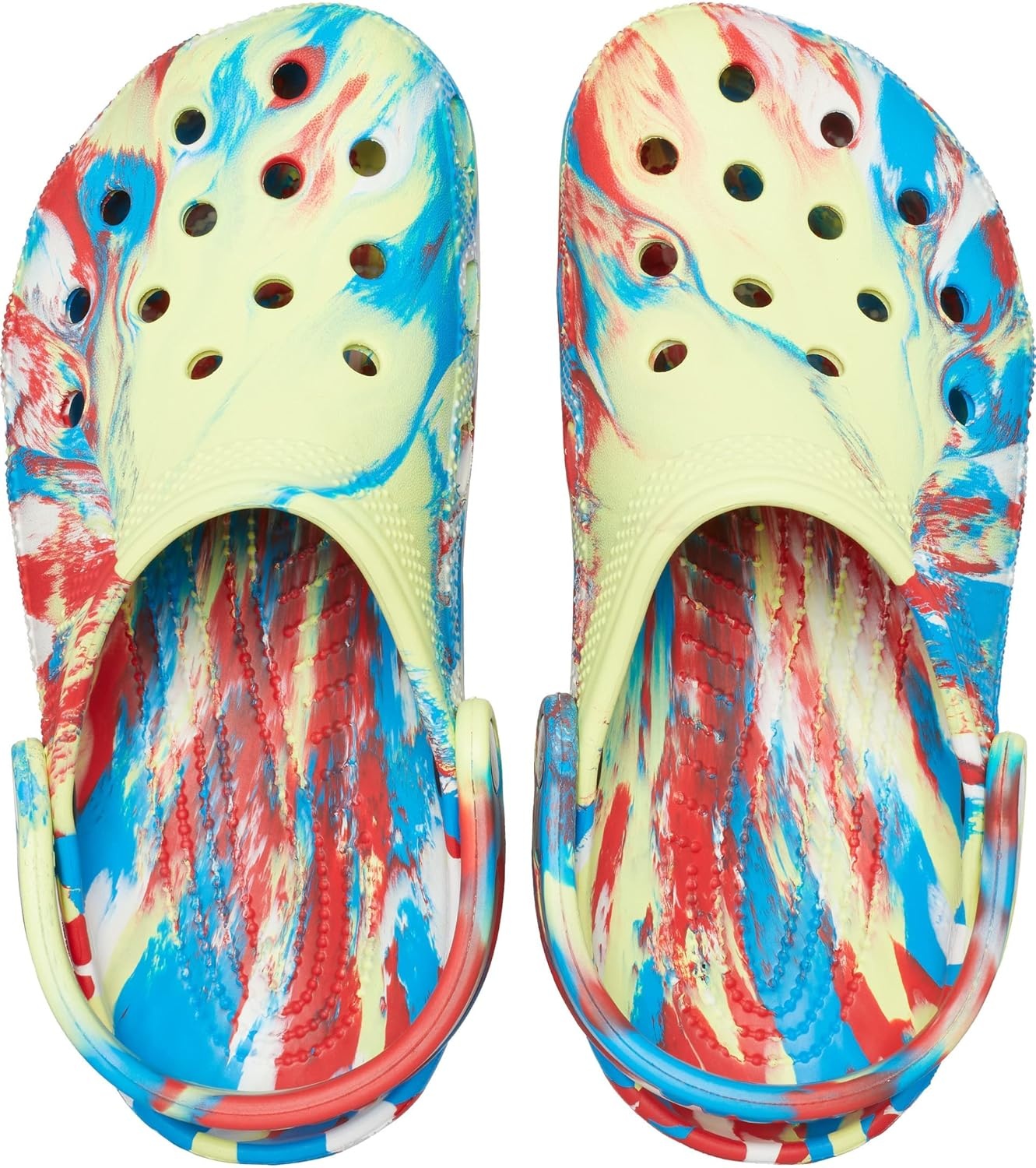 image:imageCrocs Unisex Adult Classic Marbled Tiedye ClogsSulphurMulti
