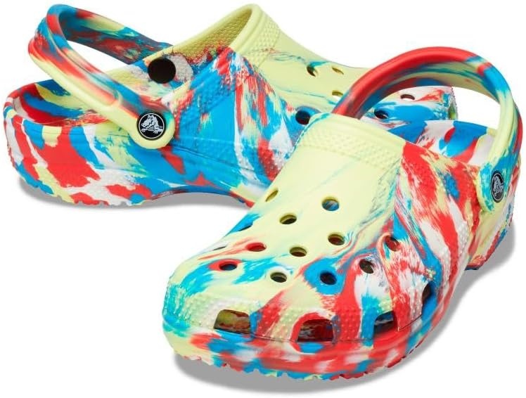 image:imageCrocs Unisex Adult Classic Marbled Tiedye ClogsSulphurMulti