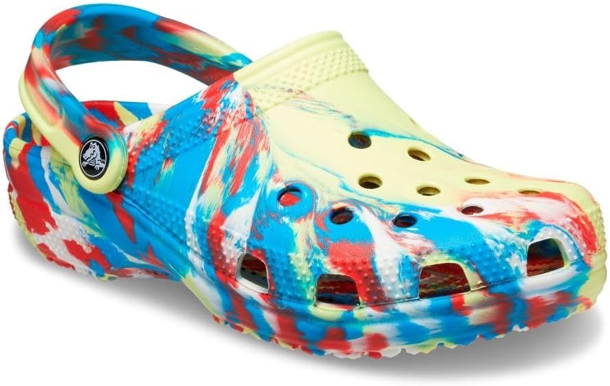 image:imageCrocs Unisex Adult Classic Marbled Tiedye ClogsSulphurMulti