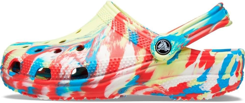 image:imageCrocs Unisex Adult Classic Marbled Tiedye ClogsSulphurMulti