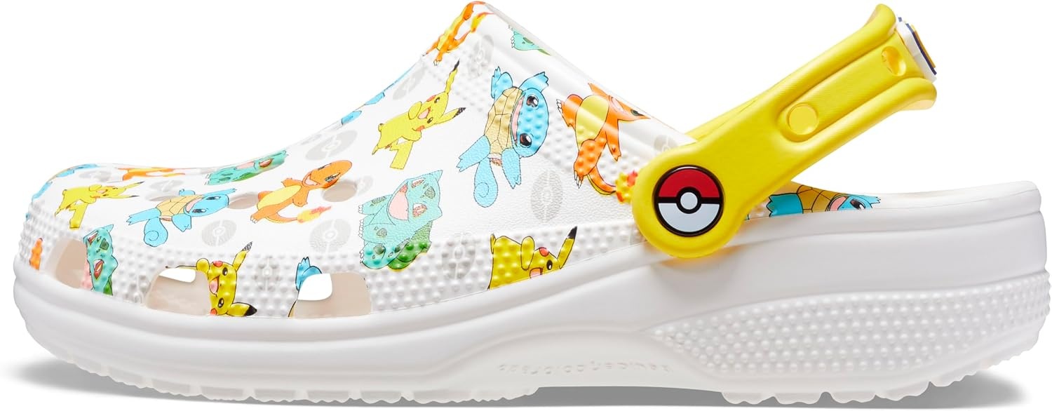 image:imageCrocs Unisex Adult Classic Pikachu ClogsWhiteMulti