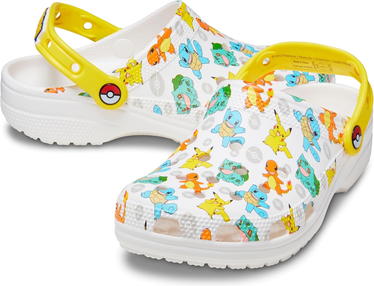 image:imageCrocs Unisex Adult Classic Pikachu ClogsWhiteMulti