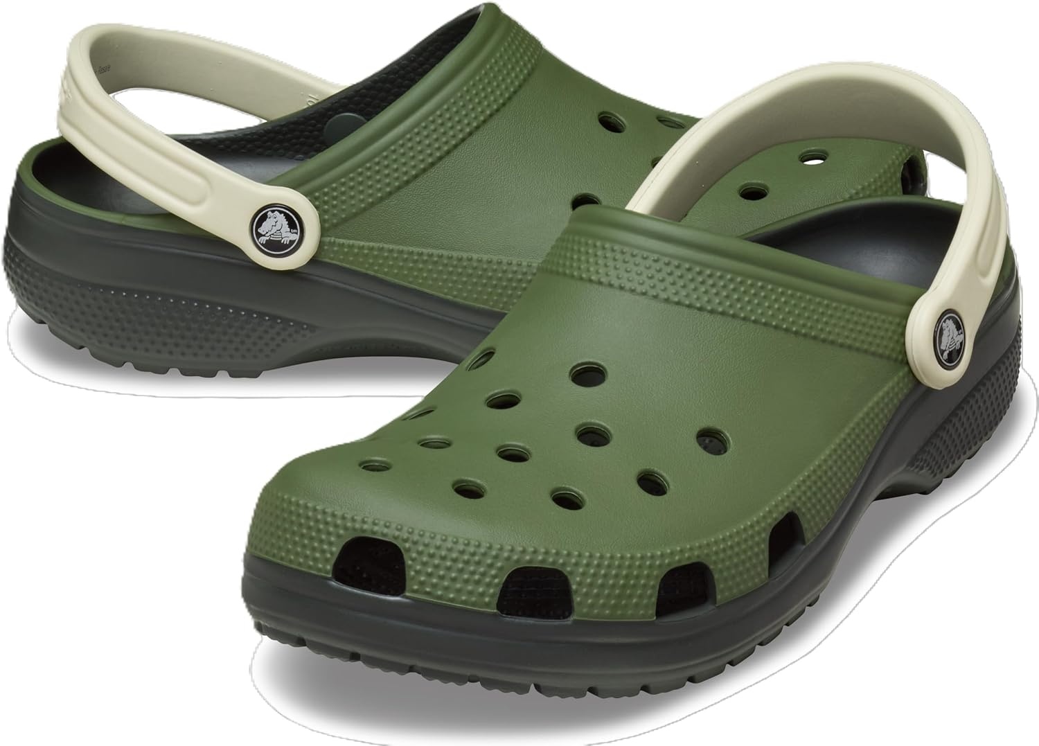 image:imageCrocs Unisex Adult Classic Retro Sport Slip On ClogsArmy Green