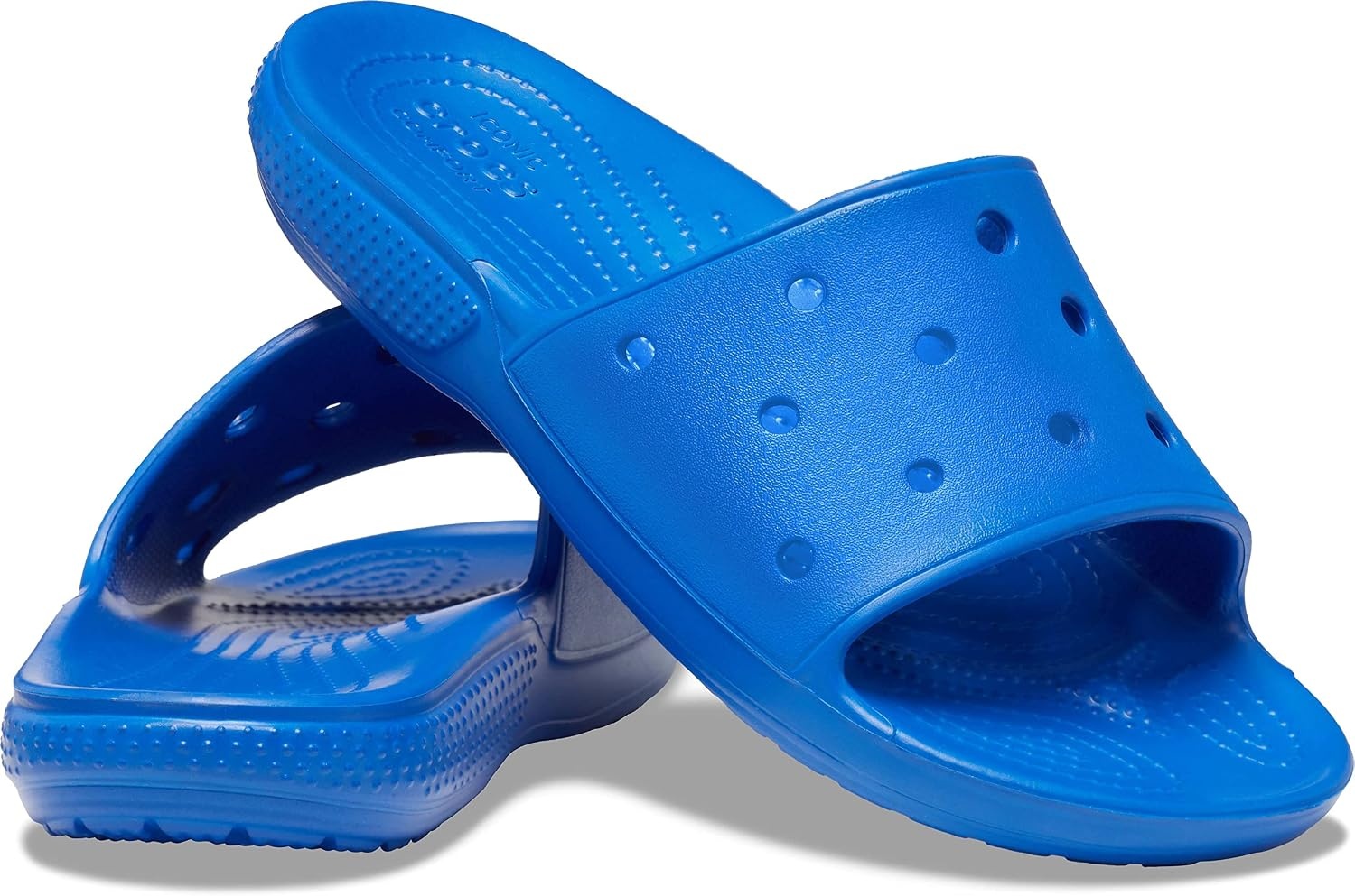 image:imageCrocs Unisex Adult Classic Slide SandalsBlue Bolt