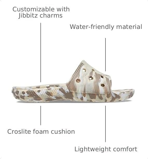 image:imageCrocs Unisex Adult Classic Slide SandalsBoneMulti