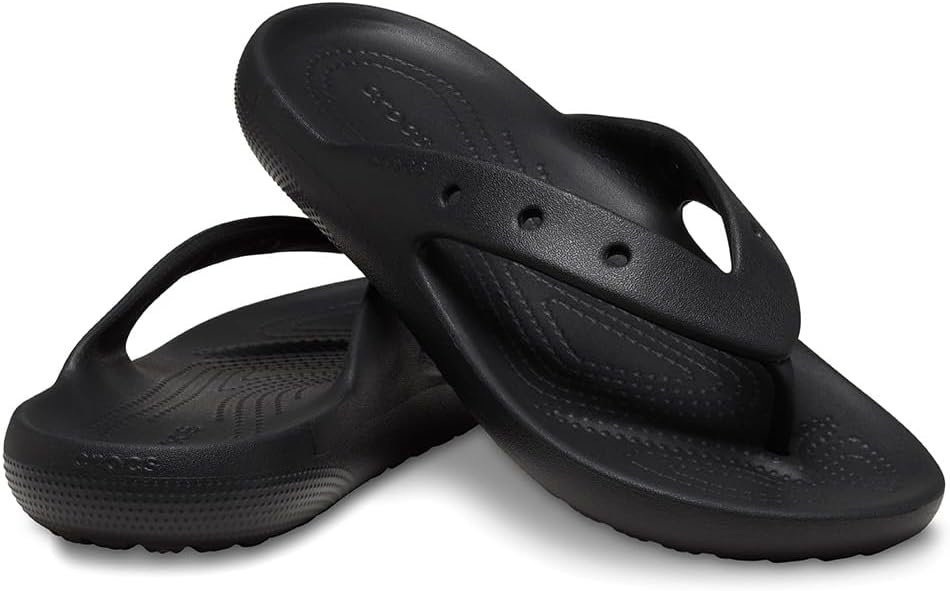 image:imageCrocs Unisex Adult Classic V2 Flip FlopsBlack