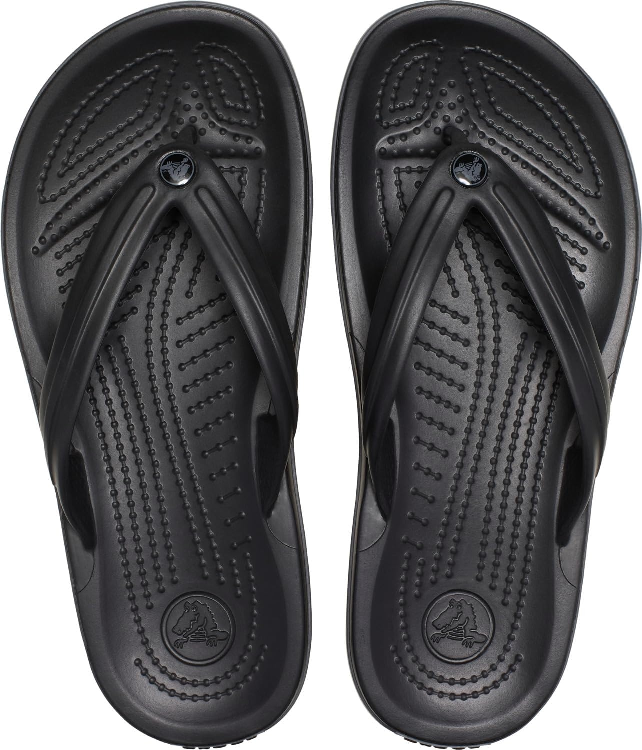 image:imageCrocs Unisex Adult Crocband Flip Flop SandalBlack Slate Grey
