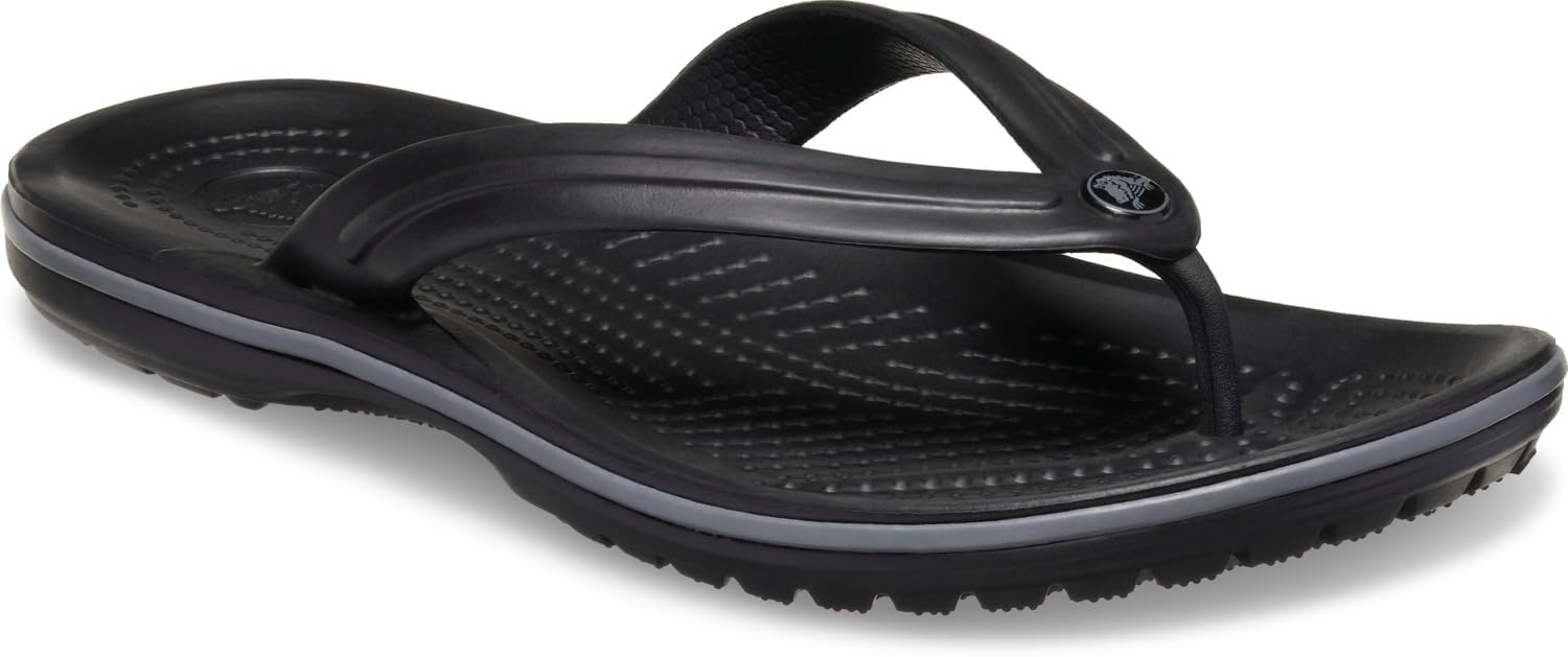image:imageCrocs Unisex Adult Crocband Flip Flop SandalBlack Slate Grey