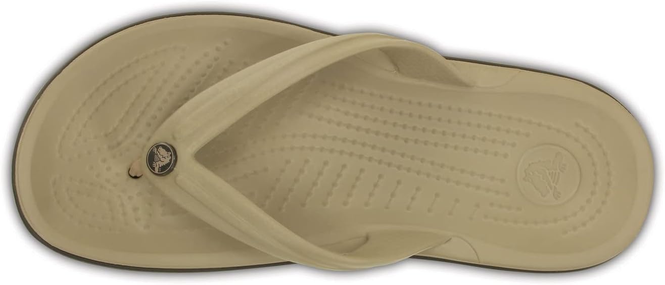 image:imageCrocs Unisex Adult Crocband Flip Flop SandalTumbleweedEspresso