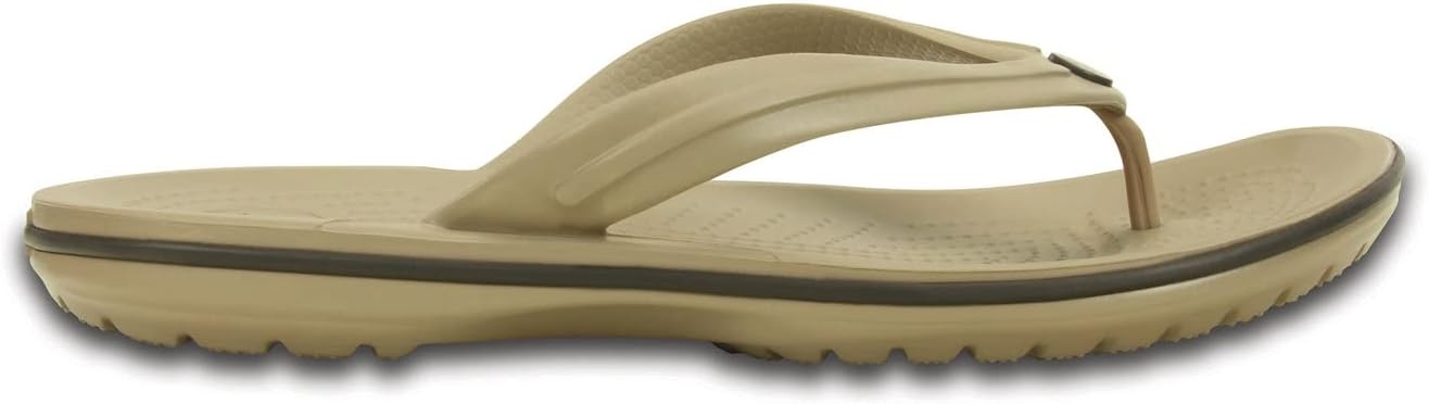 image:imageCrocs Unisex Adult Crocband Flip Flop SandalTumbleweedEspresso