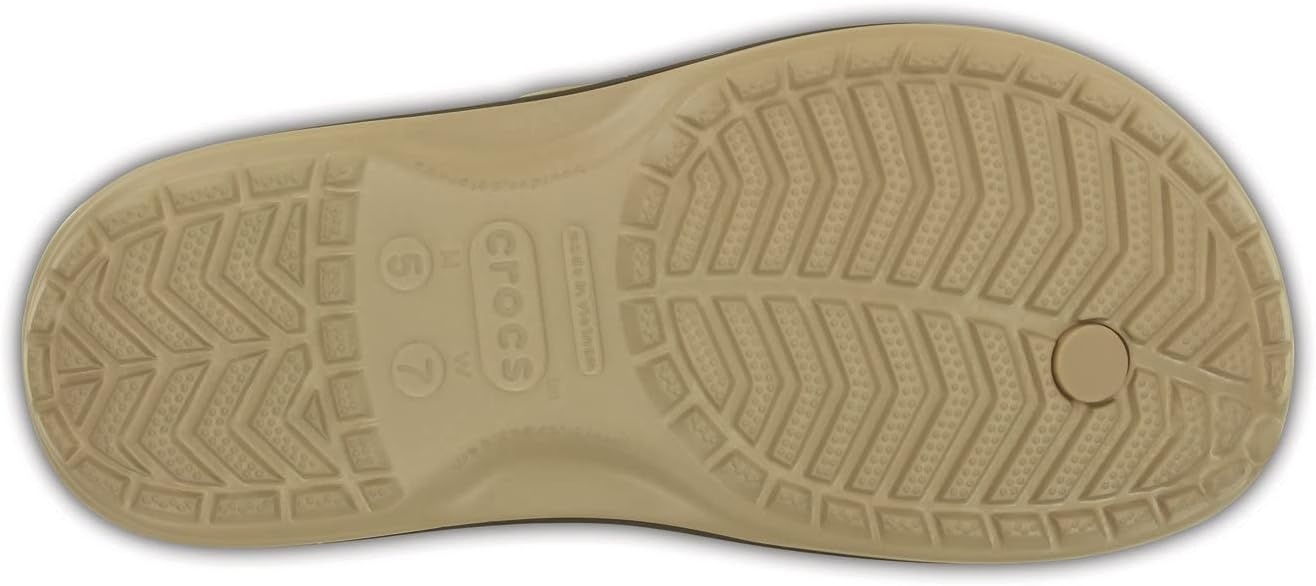 image:imageCrocs Unisex Adult Crocband Flip Flop SandalTumbleweedEspresso