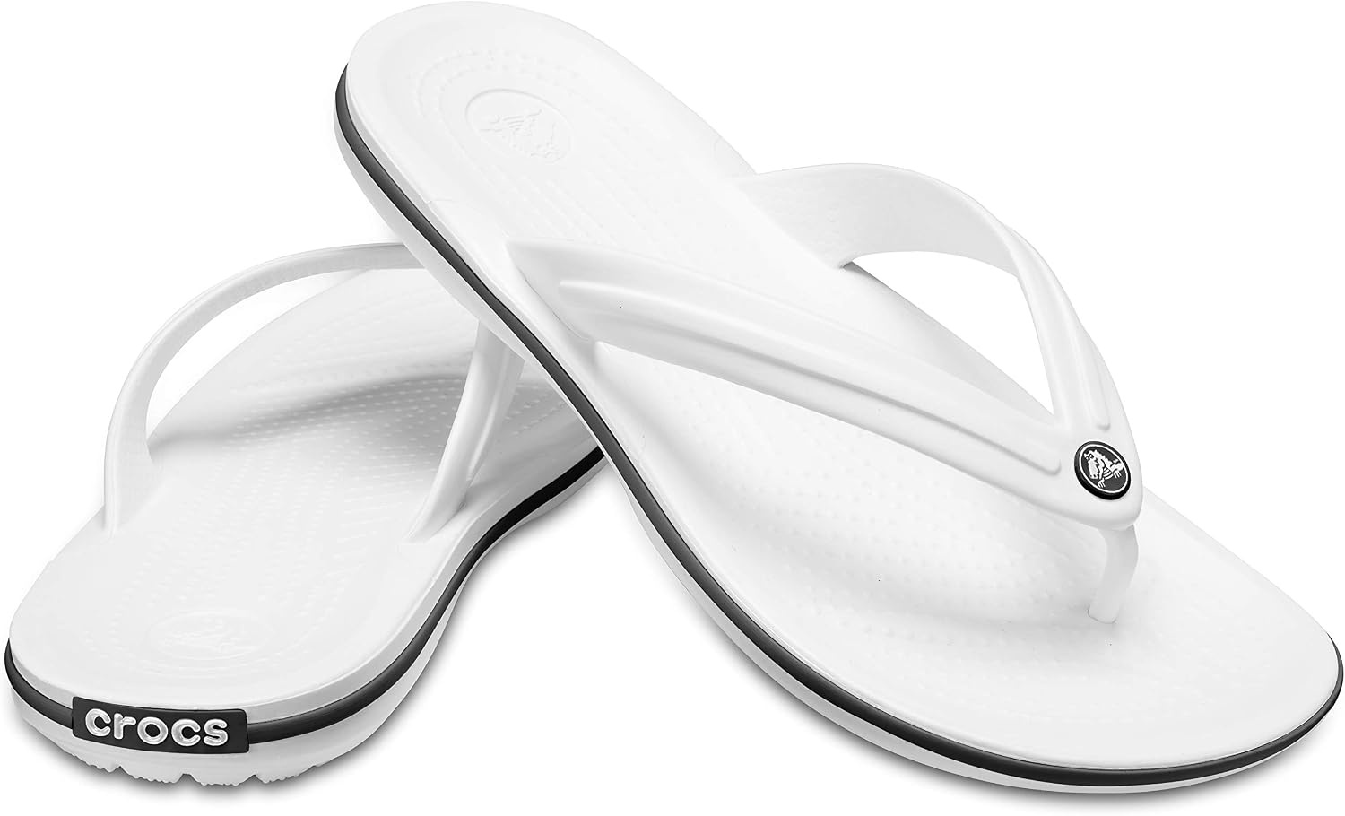 image:imageCrocs Unisex Adult Crocband Flip Flop SandalWhite