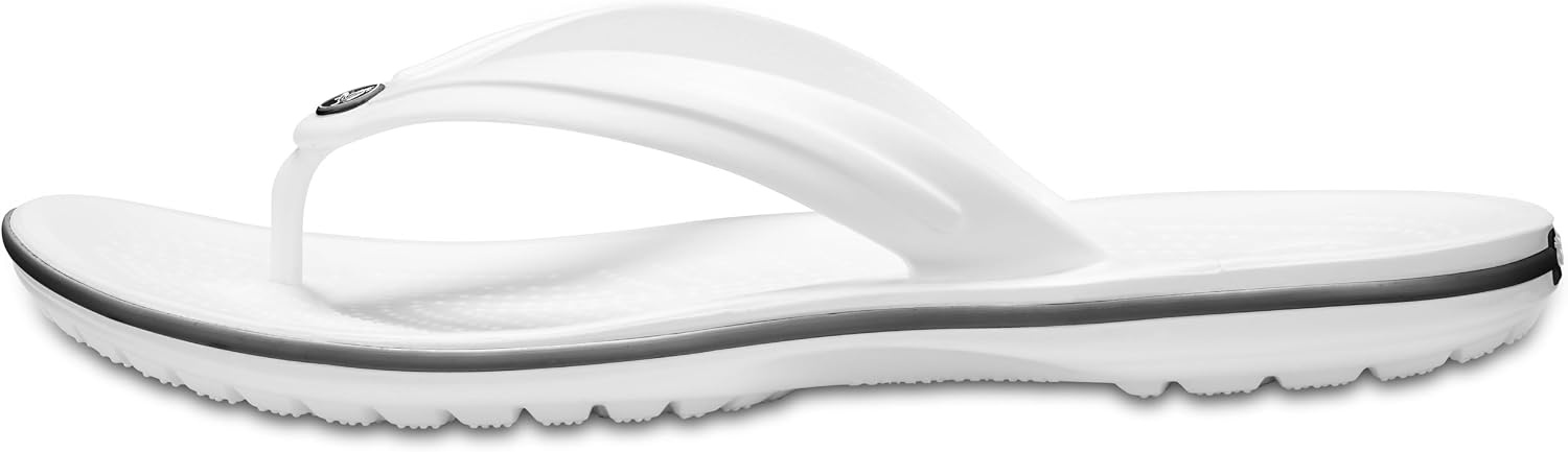 image:imageCrocs Unisex Adult Crocband Flip Flop SandalWhite