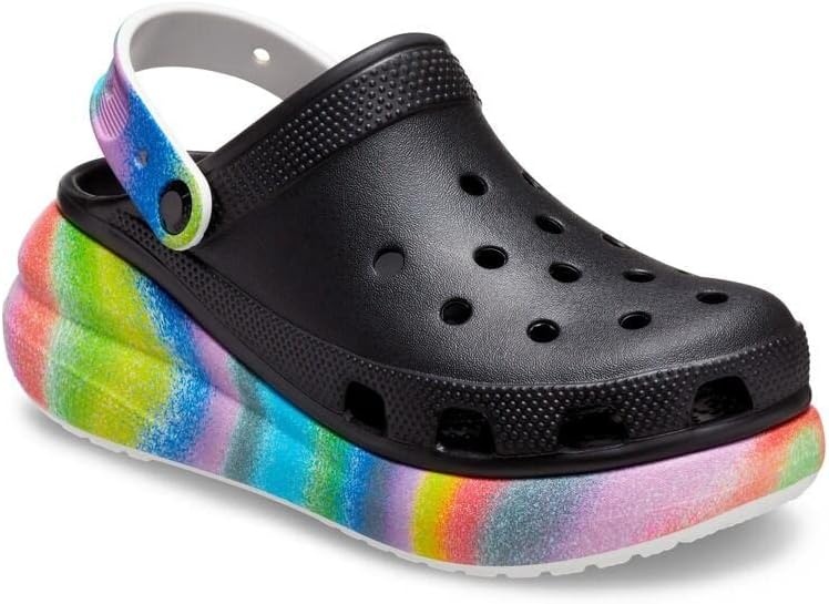 image:imageCrocs Unisex Adult Crush ClogsBlackMulti Spray Dye