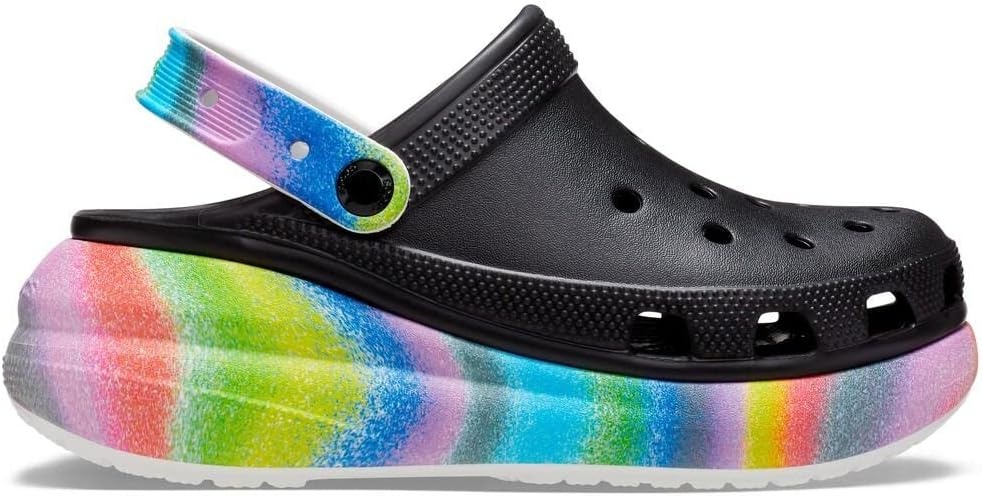image:imageCrocs Unisex Adult Crush ClogsBlackMulti Spray Dye