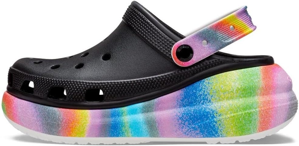 image:imageCrocs Unisex Adult Crush ClogsBlackMulti Spray Dye