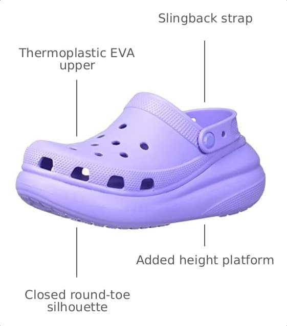 image:imageCrocs Unisex Adult Crush ClogsDigital Violet