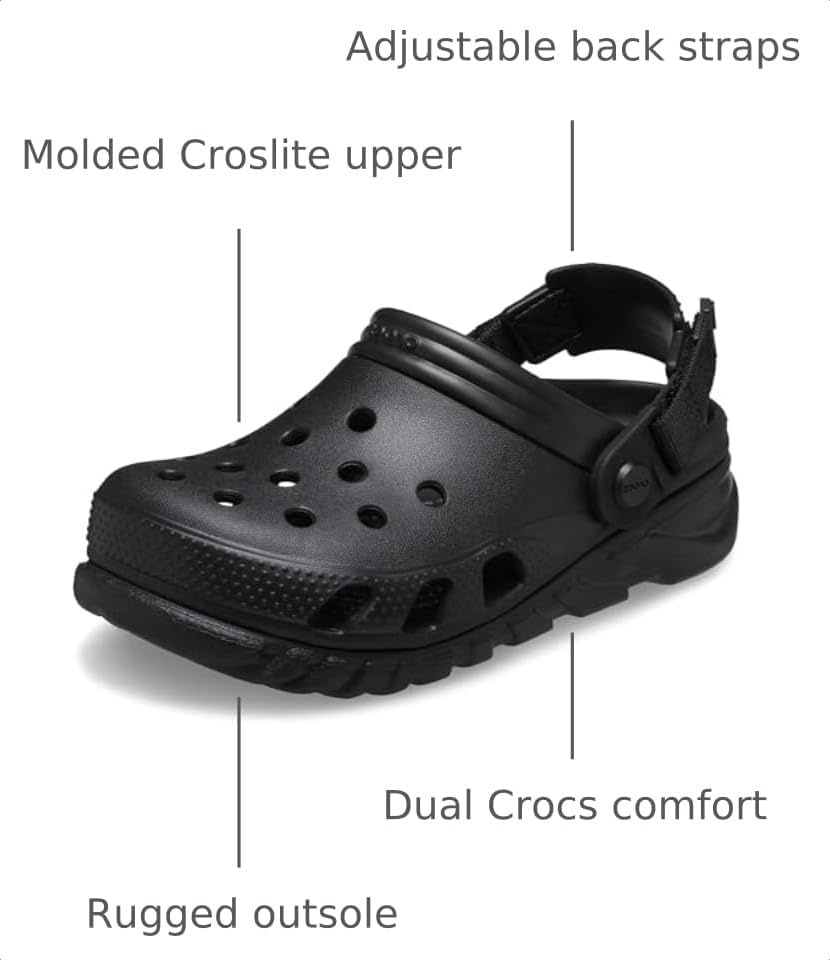 image:imageCrocs Unisex Adult Duet Max II ClogsBlack