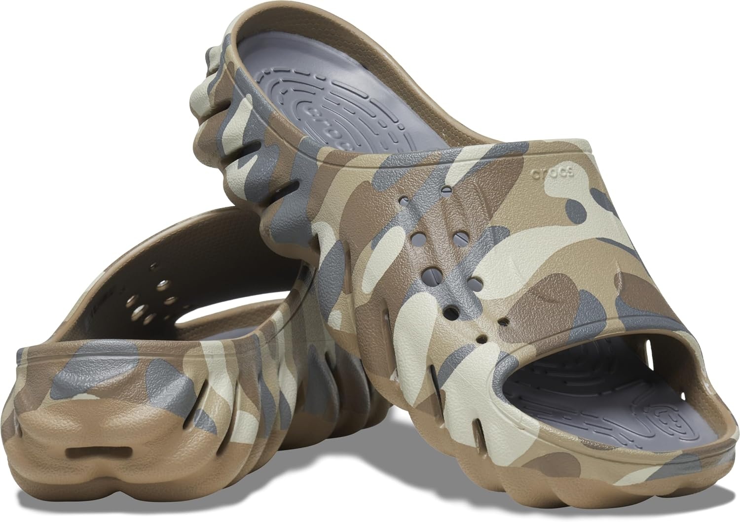 image:imageCrocs Unisex Adult Echo Slide SandalsCharcoal