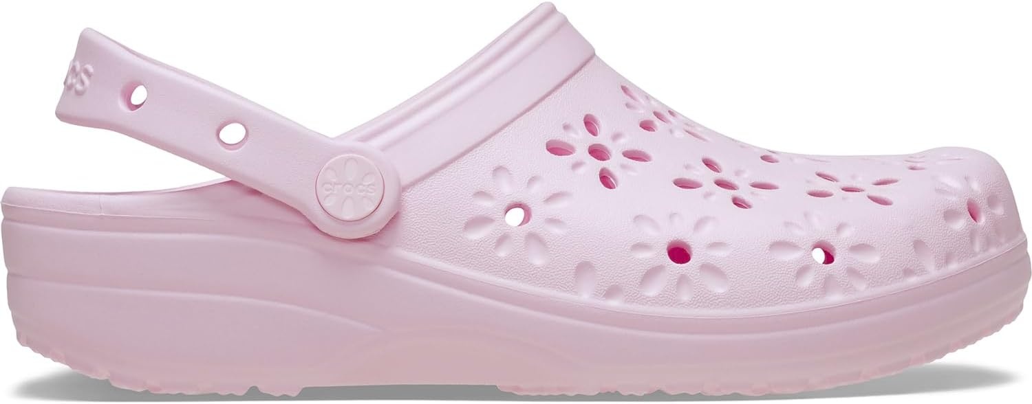 image:imageCrocs Unisex Adult Floral Classic ClogsPink Milk