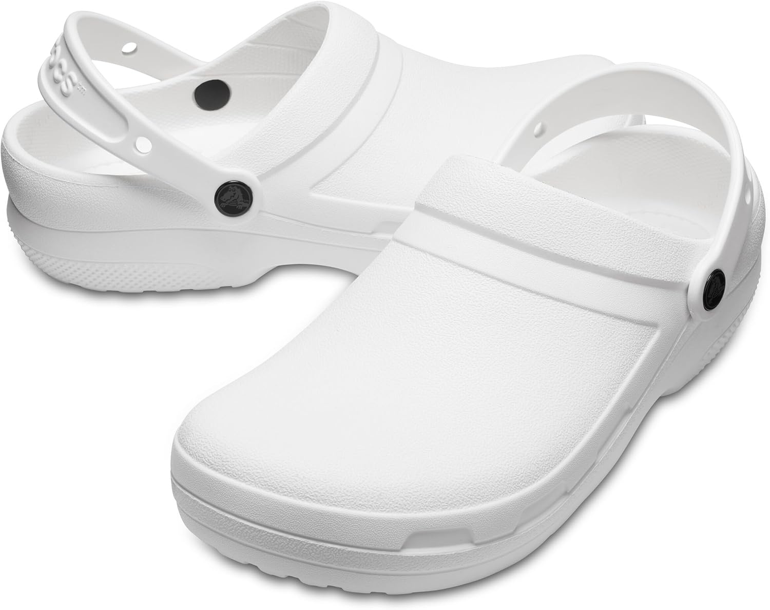 image:imageCrocs Unisex Adult Specialist II Work Clogs Enclosed Toe Slip Resistant All Day ComfortWhite