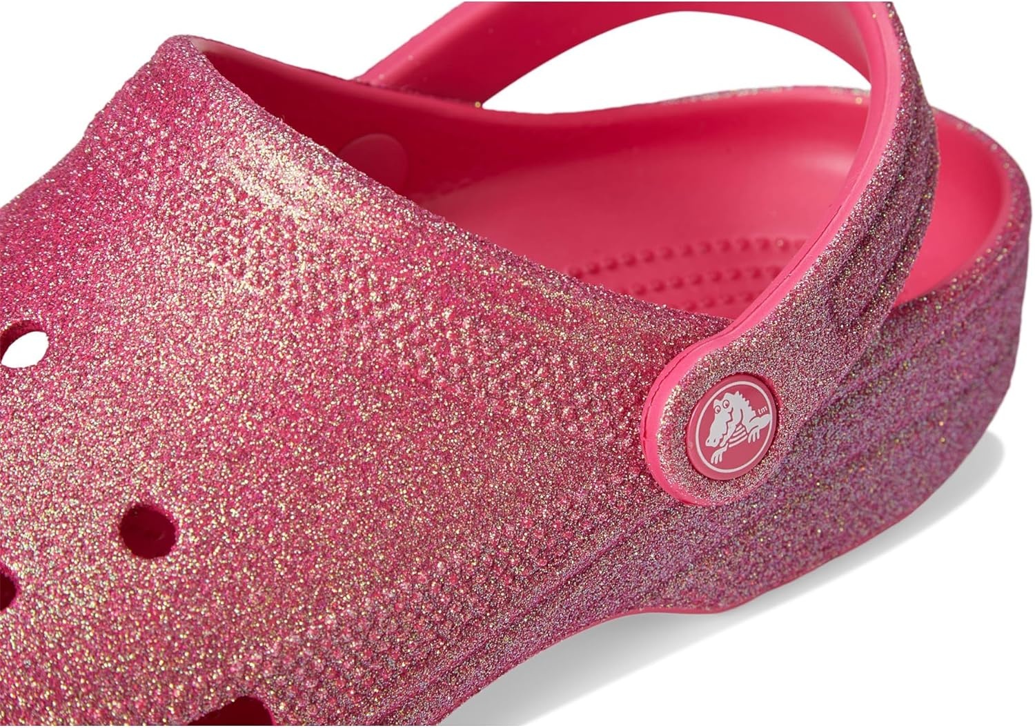 image:imageCrocs Unisex Classic Clogs Glitter Dragon Fruit Men 7 Women 9 Medium