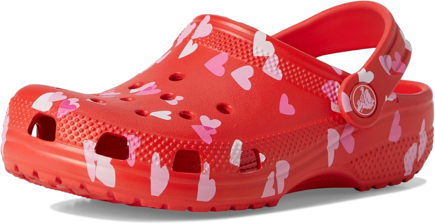 image:imageCrocs Unisex Classic Clogs with Patterns and Graphics Little KidBig Kid Cherry Red 1 Medium