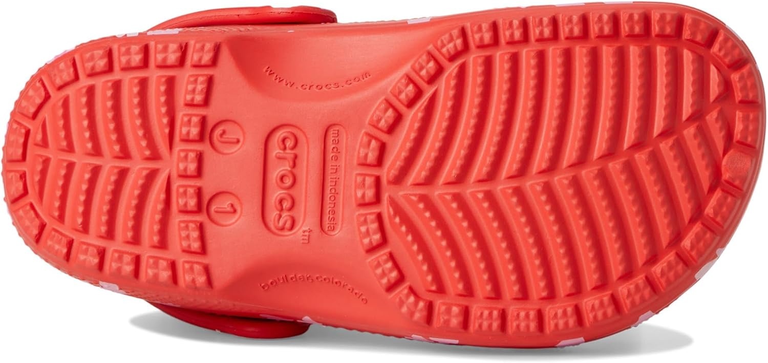 image:imageCrocs Unisex Classic Clogs with Patterns and Graphics Little KidBig Kid Cherry Red 1 Medium