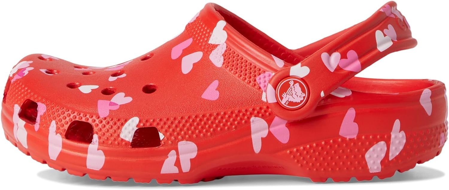 image:imageCrocs Unisex Classic Clogs with Patterns and Graphics Little KidBig Kid Cherry Red 1 Medium