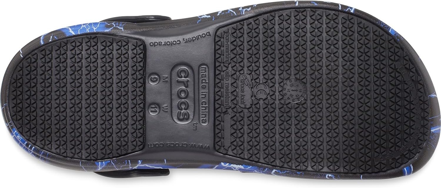 image:imageCrocs UnisexAdult Bistro Graphic Clogs Slip Resistant Work ShoesBlackLightning