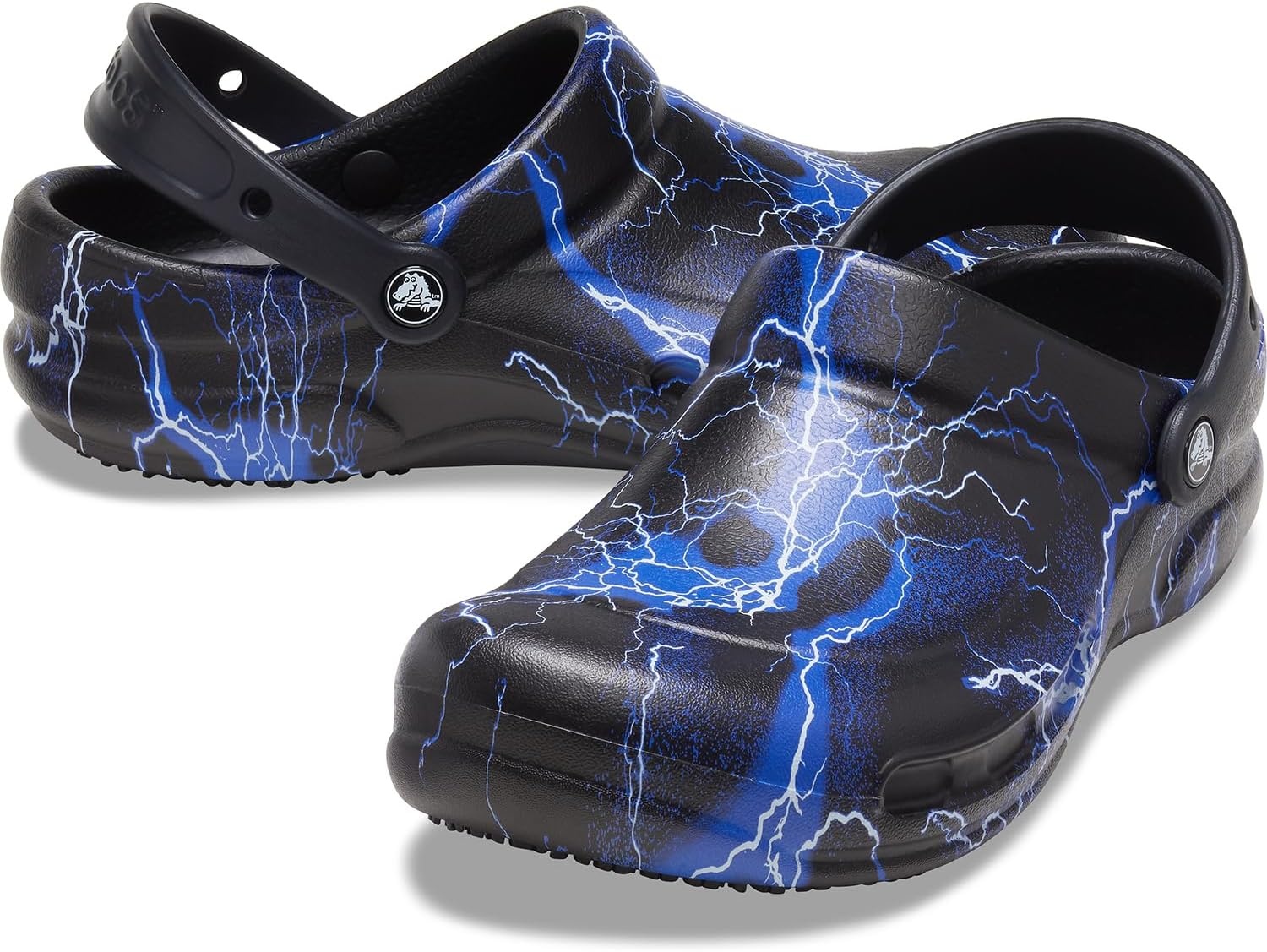 image:imageCrocs UnisexAdult Bistro Graphic Clogs Slip Resistant Work ShoesBlackLightning