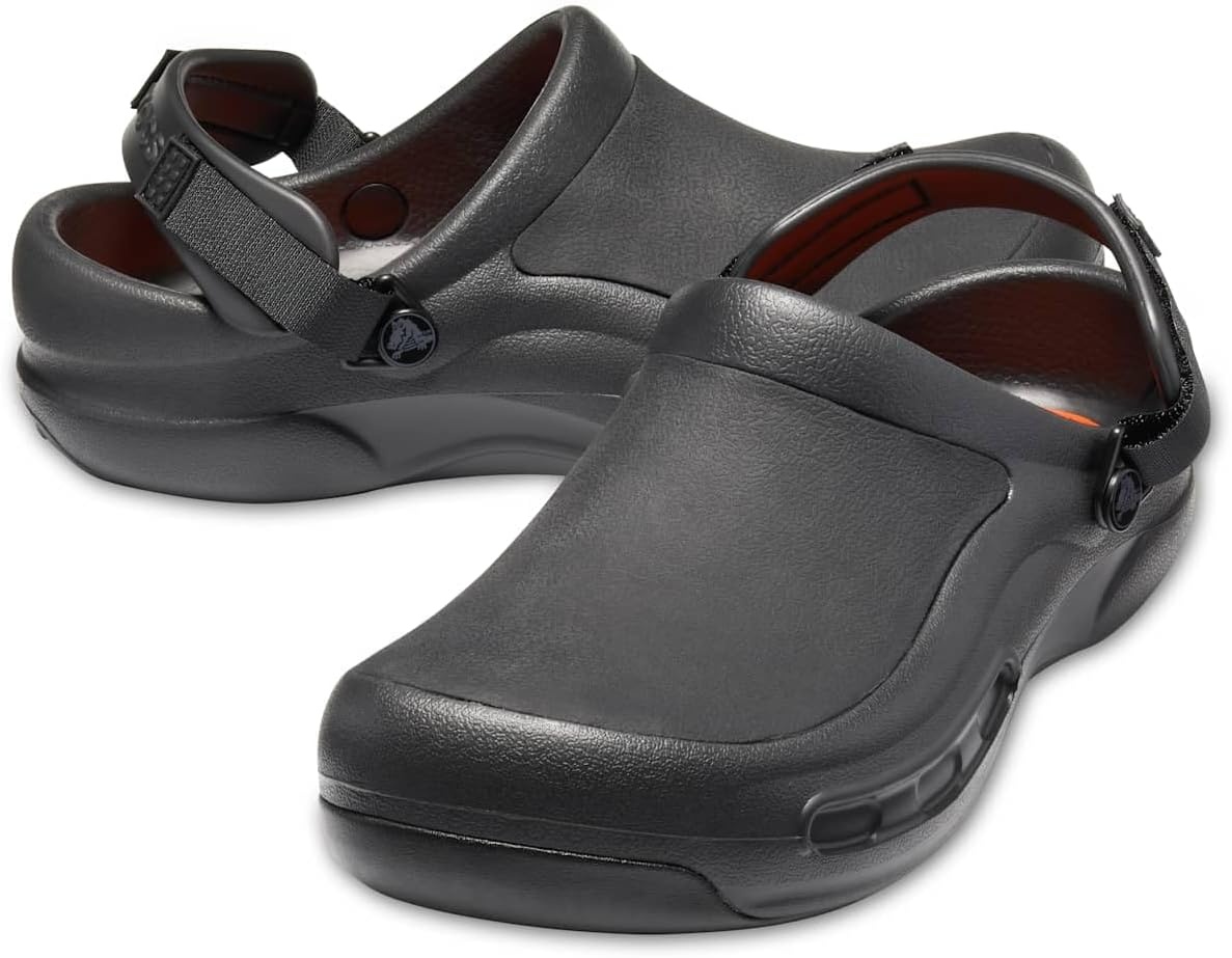 image:imageCrocs UnisexAdult Bistro Pro Literide Clogs Enclosed Toe Work Shoes Slip Resistant All Day ComfortBlack