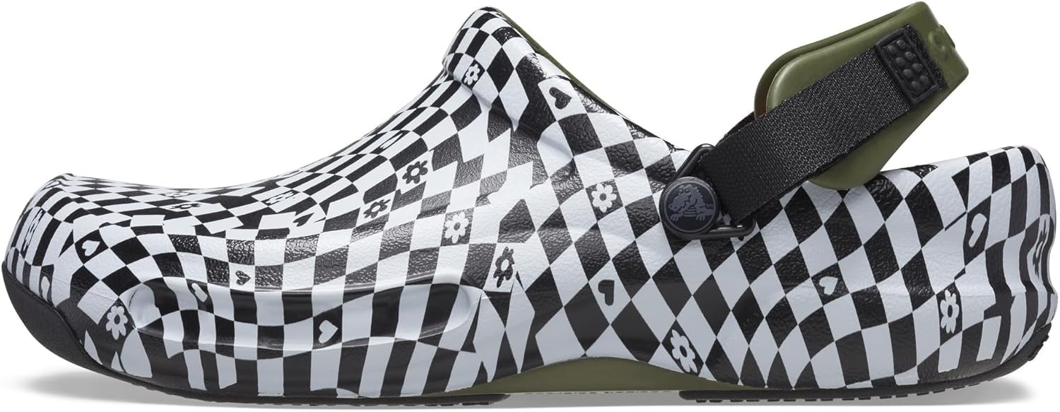 image:imageCrocs UnisexAdult Bistro Pro Literide Clogs Enclosed Toe Work Shoes Slip Resistant All Day ComfortBlackWhite