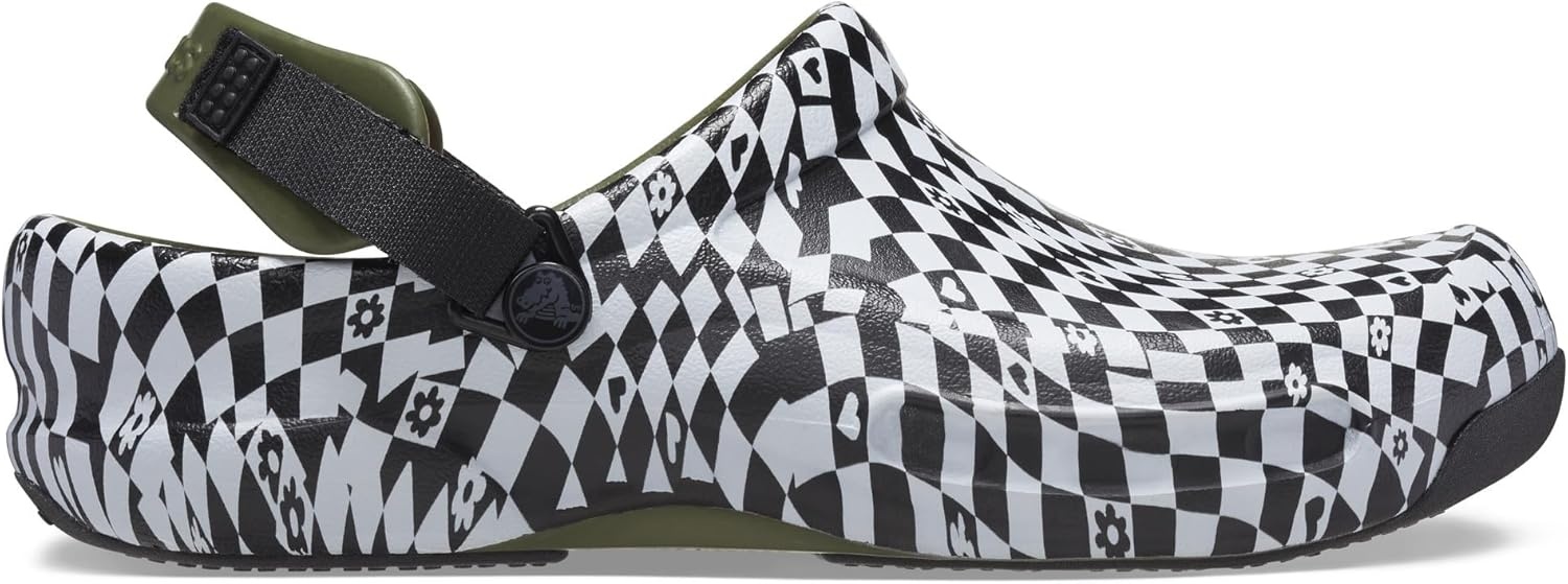 image:imageCrocs UnisexAdult Bistro Pro Literide Clogs Enclosed Toe Work Shoes Slip Resistant All Day ComfortBlackWhite