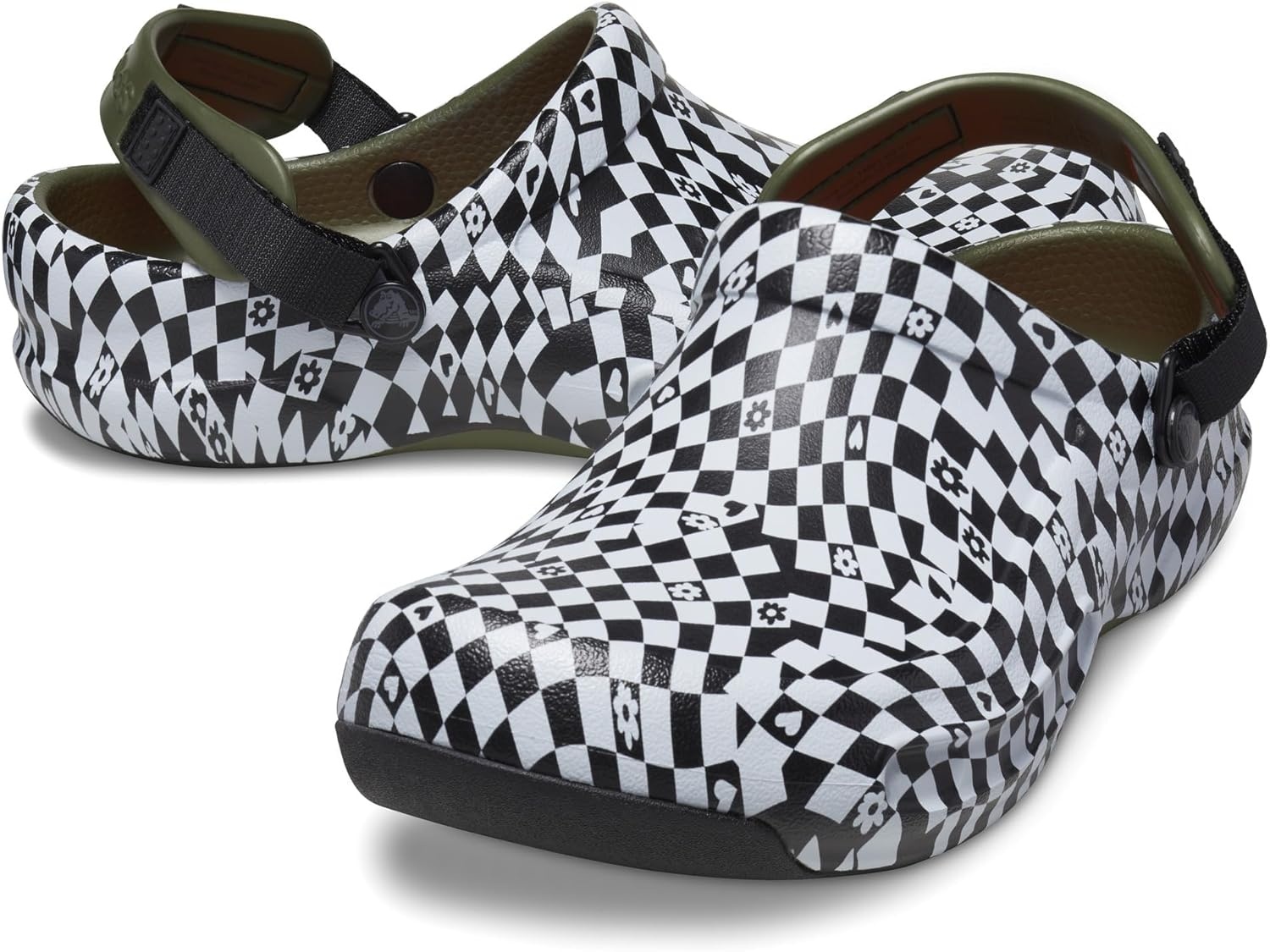 image:imageCrocs UnisexAdult Bistro Pro Literide Clogs Enclosed Toe Work Shoes Slip Resistant All Day ComfortBlackWhite