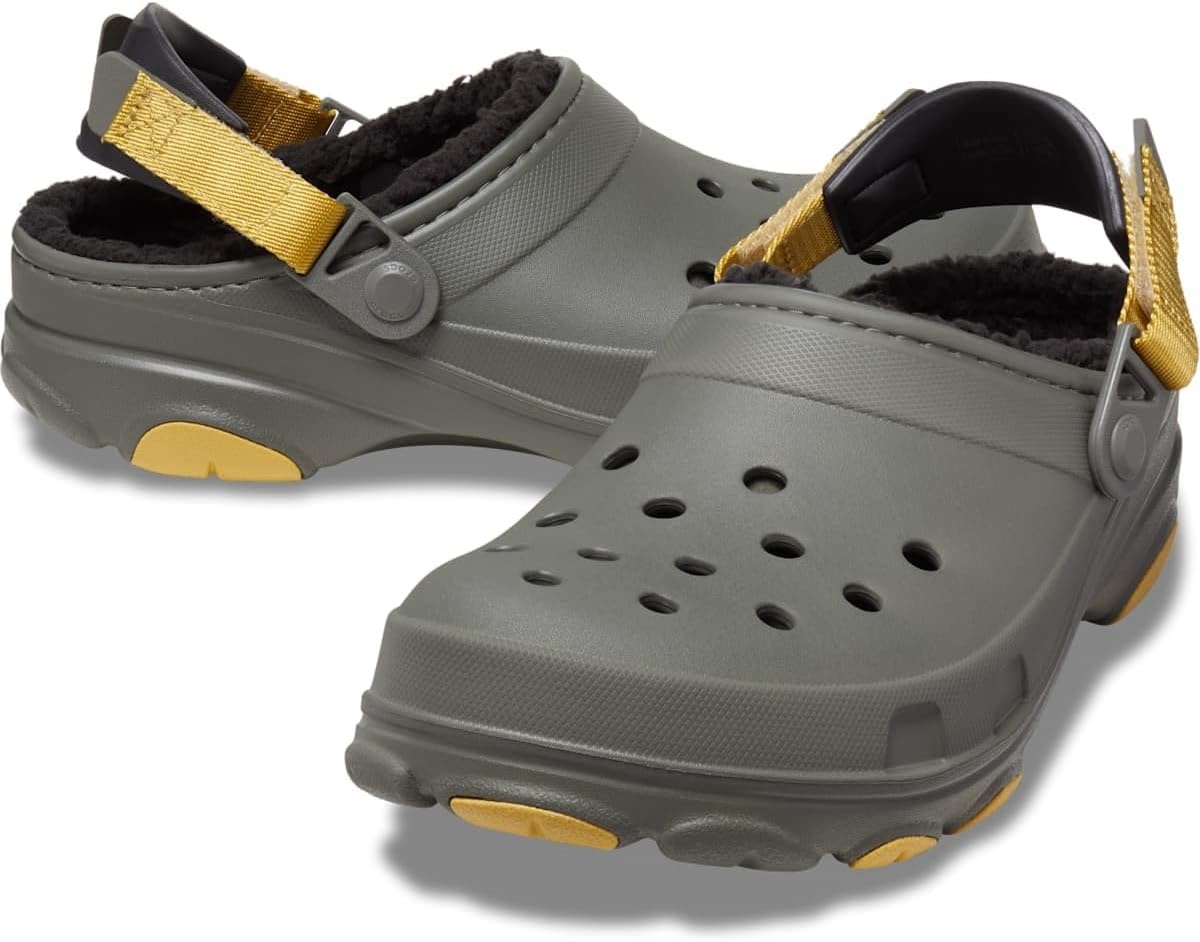 image:imageCrocs UnisexAdult Classic All Terrain Lined Clogs Adjustable Heel StrapDusty Olive