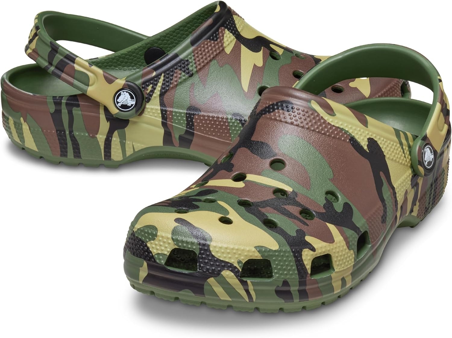 image:imageCrocs UnisexAdult Classic Clog Seasonal GraphicArmy Green Camo