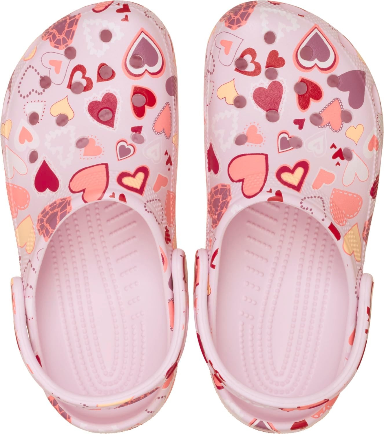 image:imageCrocs UnisexAdult Classic Clog Seasonal GraphicPink MilkHearts