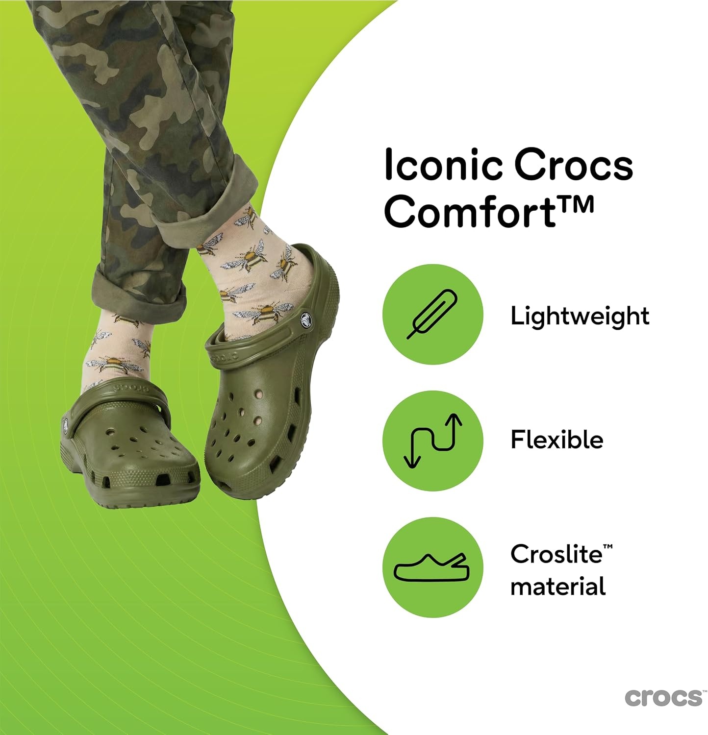 image:imageCrocs UnisexAdult Classic Clog Clogs for Women and MenArmy Green